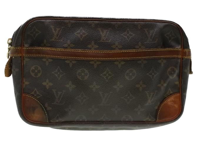 Louis Vuitton Monogram Compiegne 28 Clutch Bag M51845 LV Auth 44405 Cloth  ref.956882