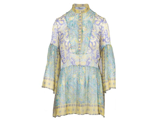 Blumarine Top impreziosito da perline Multicolore