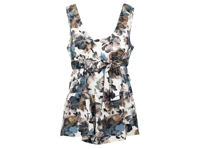 Top floral con cinturón de Marni Multicolor