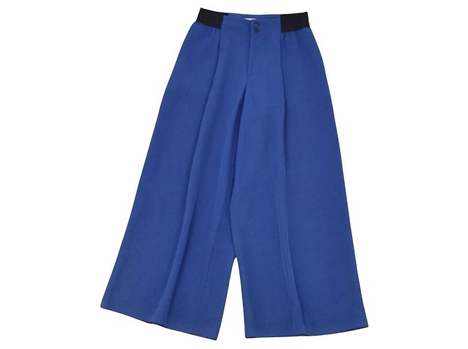 ***Calças Issey Miyake Azul