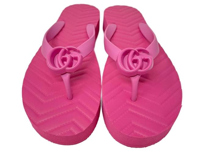 Gucci Marmont flip flop Rosa  ref.956995