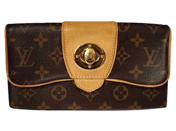 Louis Vuitton Monogram Portefeuille Boétie Wallet Purse Brown Dark brown  Leather ref.956998 - Joli Closet