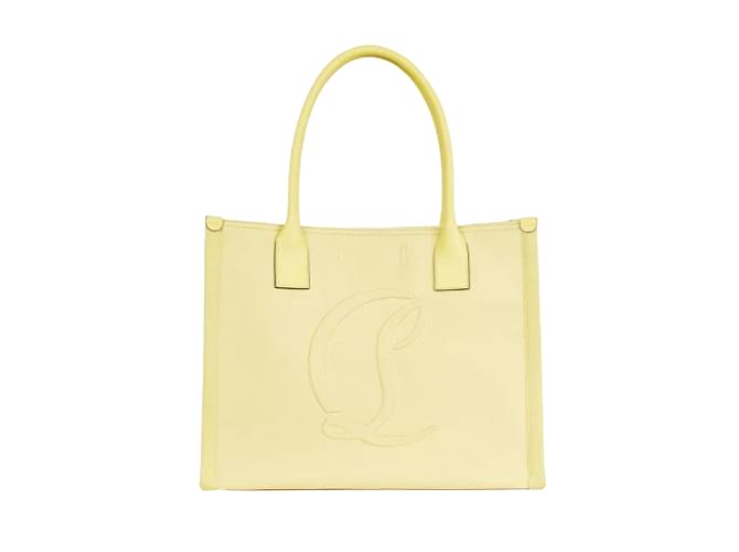 CHRISTIAN LOUBOUTIN  Handbags T.  cloth Yellow  ref.957019