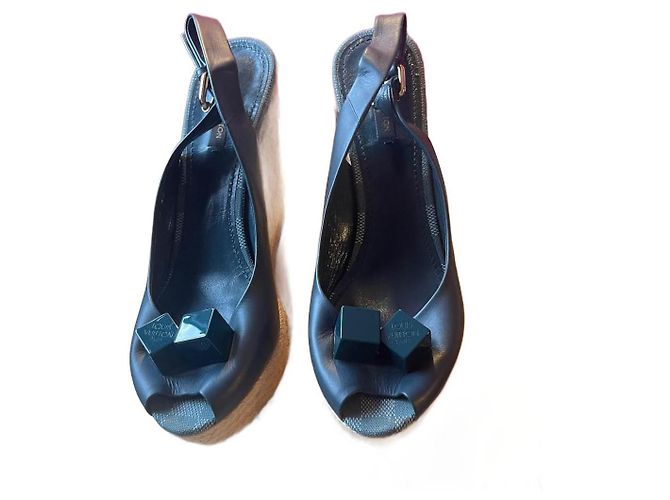 Alpargatas Louis Vuitton Azules Piel 39