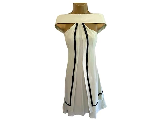 Emporio Armani Pale Green Sleeveless Silk A-Line Dress IT 42 UK 10 US 6 Light green  ref.957430