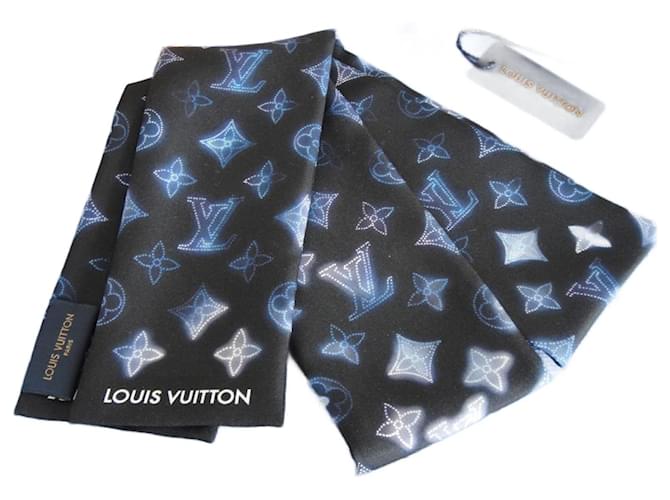 Louis Vuitton Headband Mahina Flight Mode - Blue CAPSULE Collection Silk  ref.957440