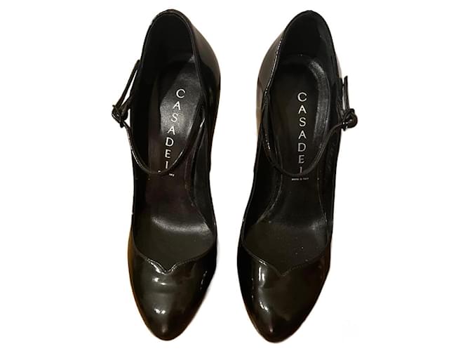 Casadei Heels Black Patent leather  ref.957444