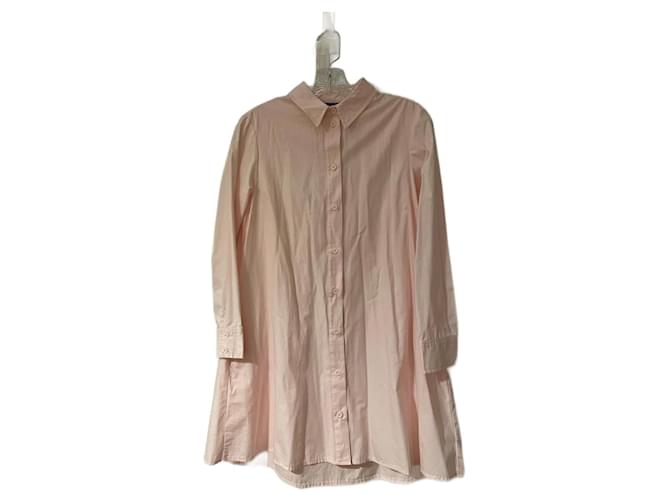 Topshop Dresses Pink Cotton  ref.957458