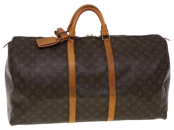 LOUIS VUITTON Monogram Keepall 60 Boston Bag M41422 LV Auth 47164