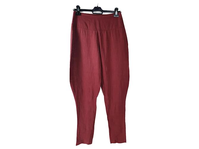Autre Marque Pants, leggings Fuschia Linen  ref.957601