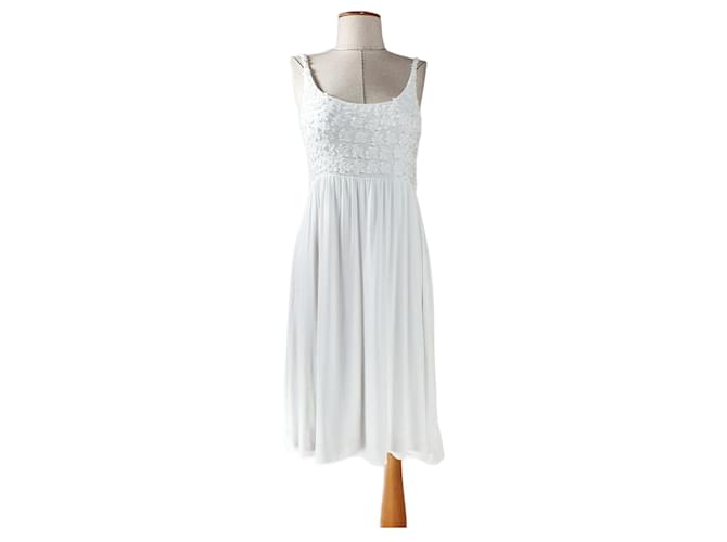 Allude Dresses White Elastane Modal  ref.957622