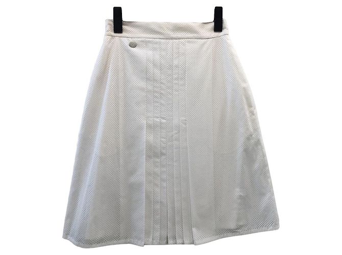 ***Falda Chanel Classic Hole Blanco