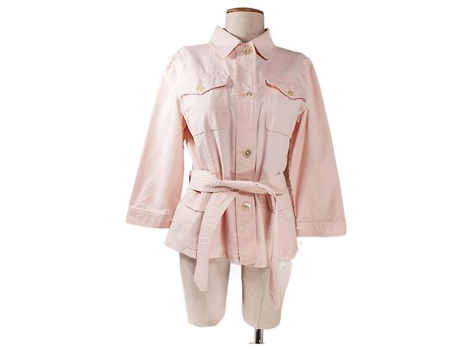 Chaqueta Ralph Lauren Rosa de Algodón y Lino Talla L