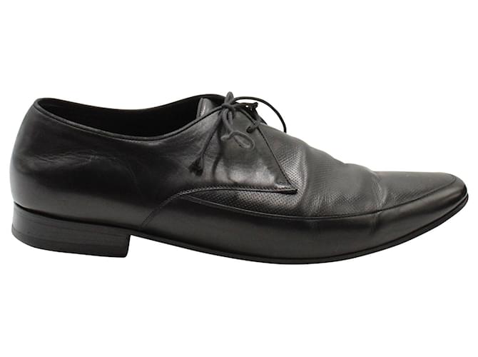 Zapatos Oxford con cordones Saint Laurent en cuero negro  ref.957755