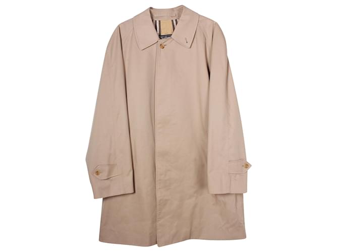 Burberry Vintage Collared Trench Coat in Beige Polyester  ref.957816