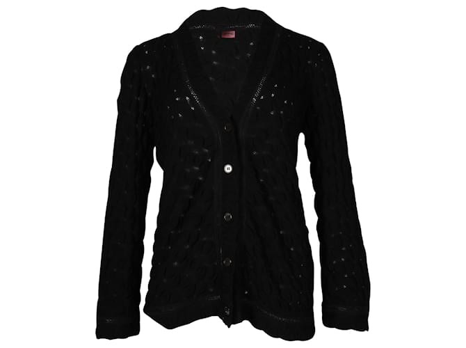 Missoni Button-Up Cardigan in Black Wool  ref.957818