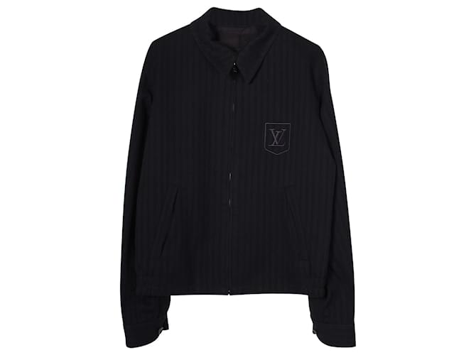 Louis Vuitton Logo Embroidered Long Sleeve T-Shirt