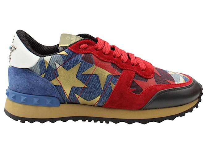 Valentino Garavani Limited Star Rockrunner Sneakers in