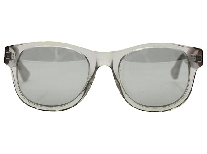 Gucci Wayfarer GG0044SA-Sonnenbrille aus grauem Acetat Zellulosefaser  ref.957925