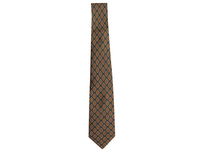 Nina Ricci bedruckte Krawatte aus marineblauer Seide  ref.958031