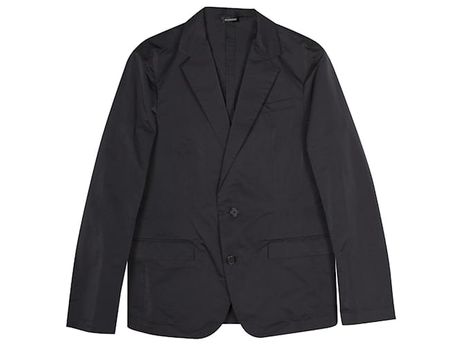 Jil Sander Tailored Single Breasted Blazer in Black Polyester  ref.958037