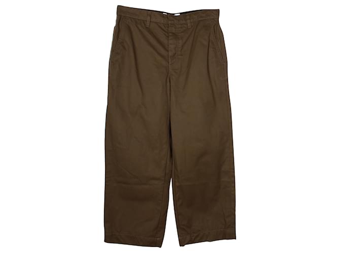 Pantalón Loewe Fisherman Loose Fit de algodón verde caqui  ref.958040