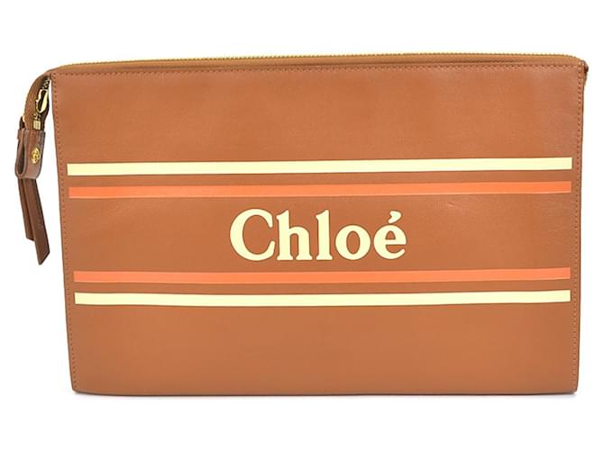Chloé Chloe Marrone Pelle  ref.958135