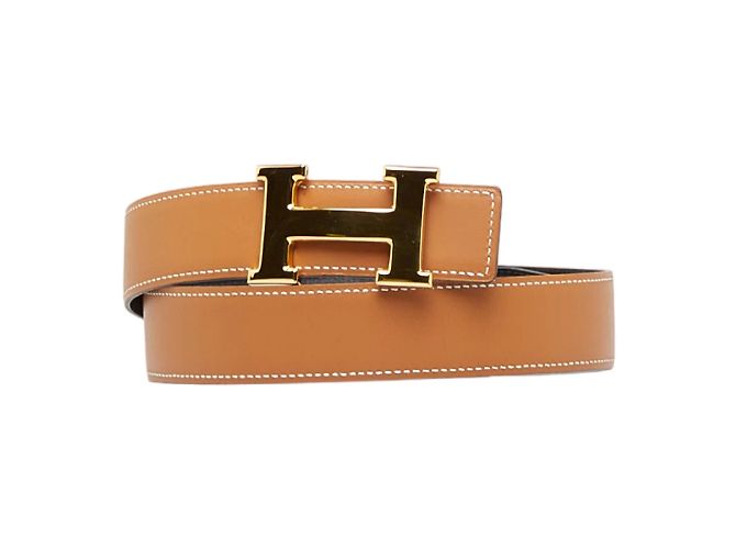 Hermès Cinto de Couro Constance Marrom