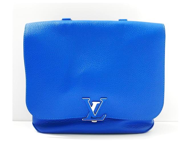 Louis Vuitton Volta Tasche mit Griff oben Blau Leder  ref.958358