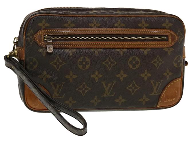 LOUIS VUITTON Monogram Marly Dragonne GM Clutch Bag M51825 LV Auth