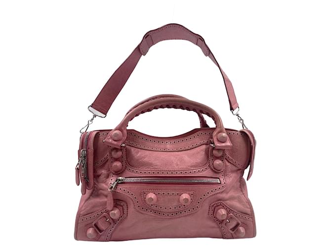 Balenciaga Giant Mini City Bag in Pink