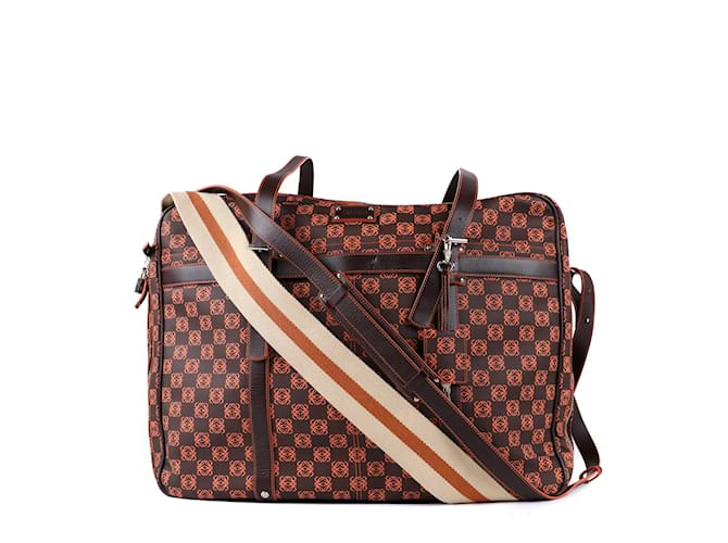 LOEWE Reisetaschen T.  Leder Braun  ref.958529