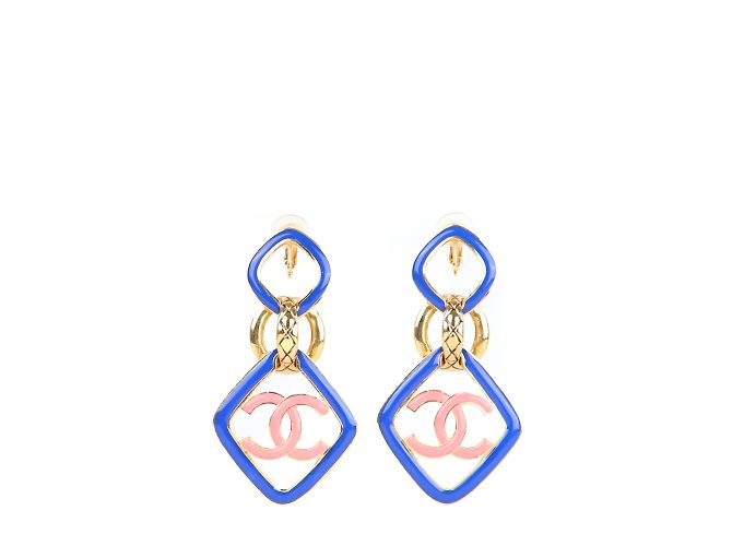Coco Crush Pendientes CHANEL T.  metal Azul