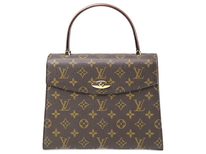 Louis Vuitton Monogram Brown Top Handle Satchel Kelly Style