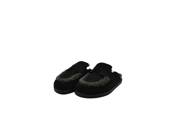 Hermès HERMES  Mules & clogs T.EU 37.5 Fur Black
