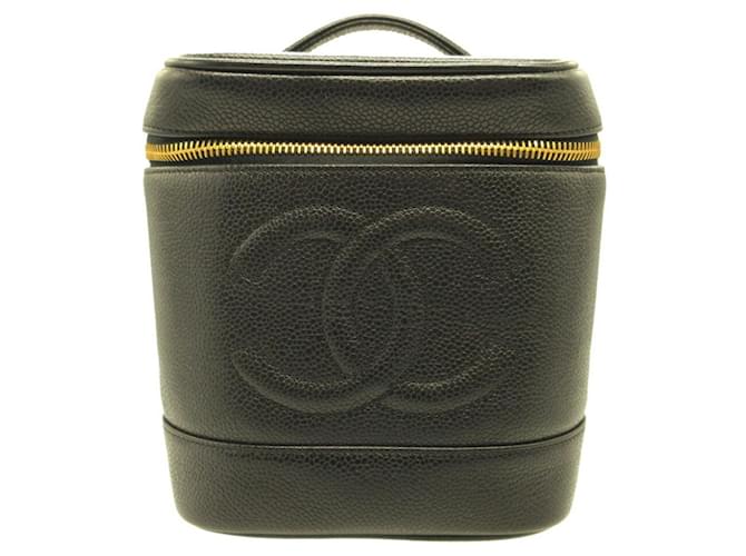 Chanel Vanity Black Leather  ref.958778