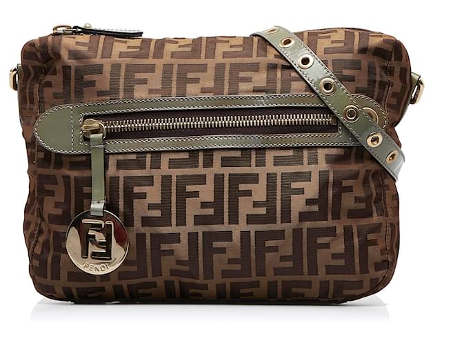 Brown Fendi Zucca Crossbody Bag