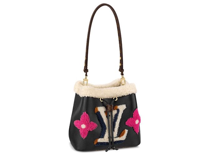 Borsa a mano Louis Vuitton NeoNoe MM Nera in Pelle Nero