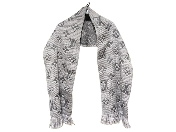 Louis Vuitton Louis Vuitton Logomania Dark Gray x Black Wool & Silk