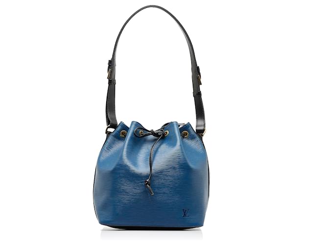Louis Vuitton Blue Epi Bicolor Petit Noe Black Leather ref.959526