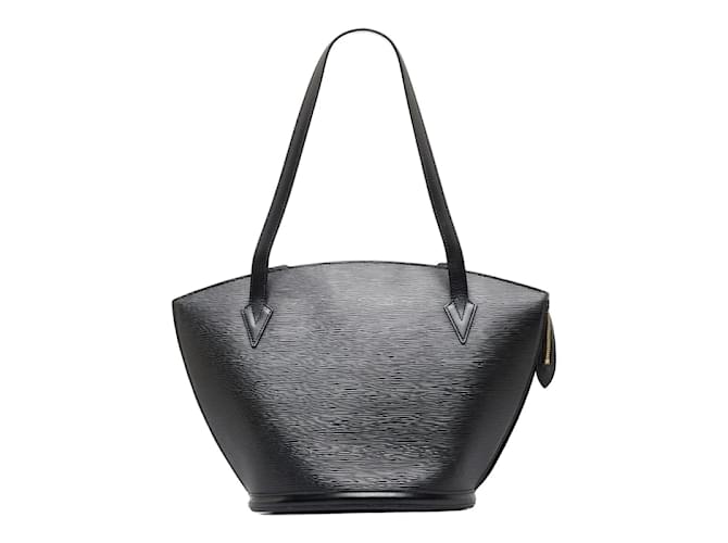 Louis Vuitton Saint-Jacques Epi Shoulder Bag Leather Black Ladies