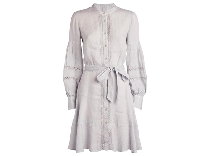 120% LINO Dresses Lavender Linen  ref.959573
