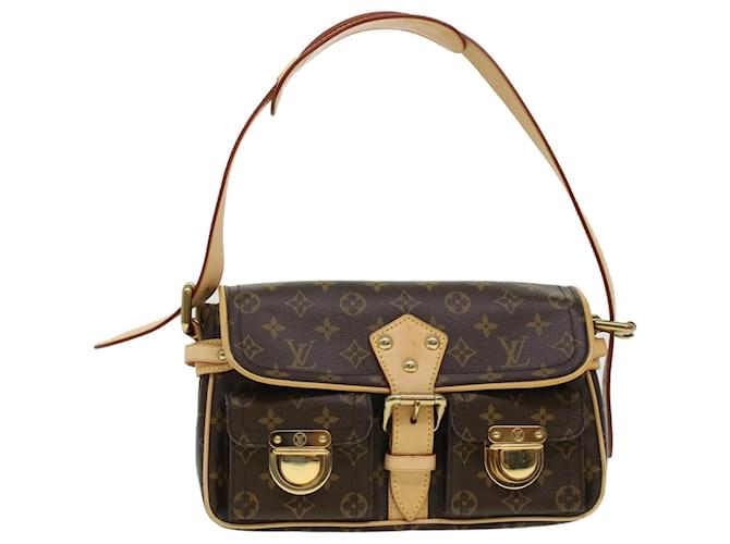 Louis Vuitton Hudson PM Monogram Bag Shoulder Purse Pocket Handbag