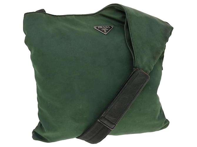 PRADA Shoulder Bag Nylon Khaki Auth ar9593  ref.959634