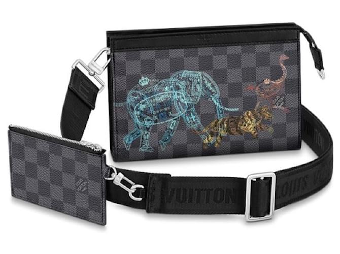 Louis Vuitton LV Gaston wearables wallet new Grey Cloth  ref.959720