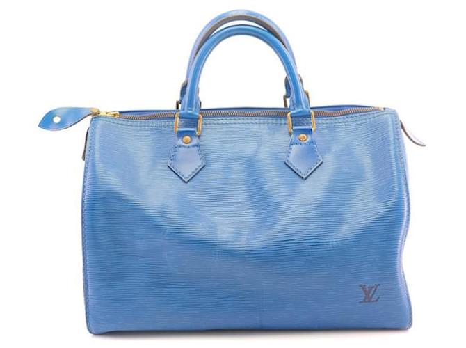 Louis Vuitton Speedy 30 pelle epi vintage toledo blu  ref.959731