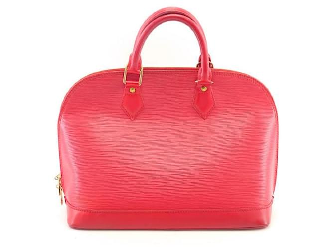 Louis Vuitton Alma en cuero epi rojo - Muy buen estado Roja  ref.959735