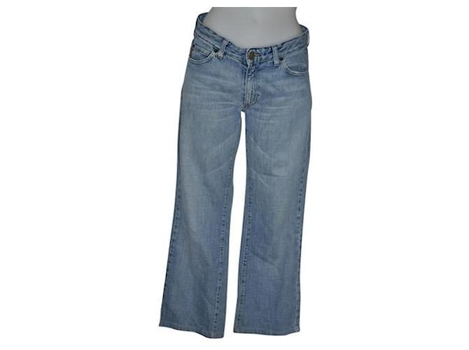 Armani Jeans Jeans Light blue Cotton  ref.959782