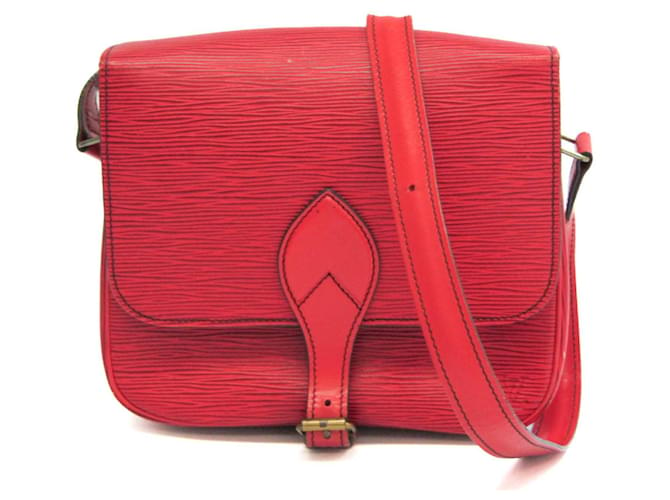 Louis Vuitton Cartouchiere Red Leather  ref.959870