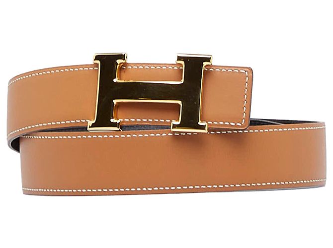 Hermès Cinturón Constance reversible Hermes marrón Castaño
